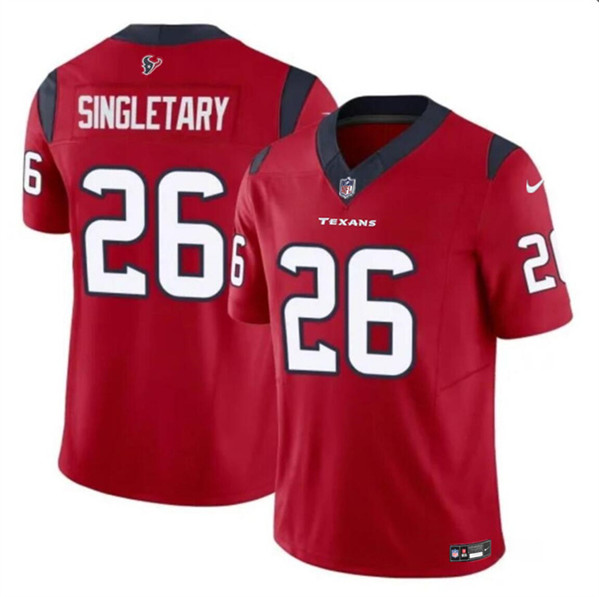 Houston Texans #26 Devin Singletary Red 2023 F.U.S.E. Vapor Untouchable Stitched Jersey