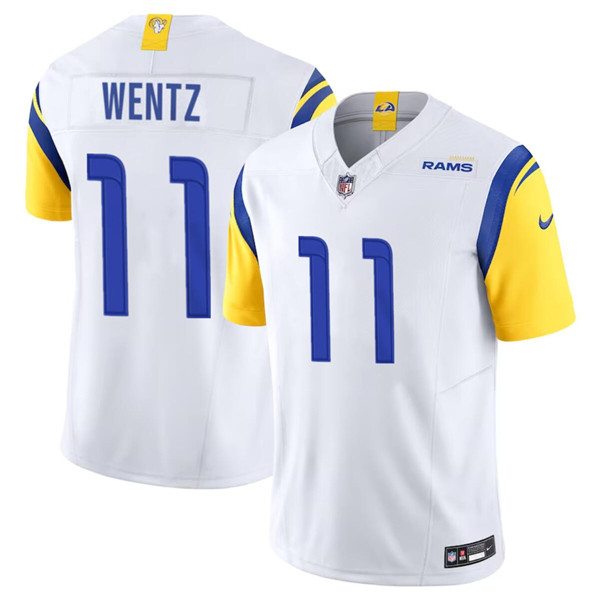 Los Angeles Rams #11 Carson Wentz White 2023 F.U.S.E. Vapor Untouchable Limited Stitched Jersey