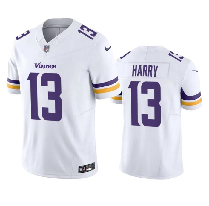Minnesota Vikings #13 N'Keal Harry White 2023 F.U.S.E. Vapor Untouchable Limited Stitched Jersey