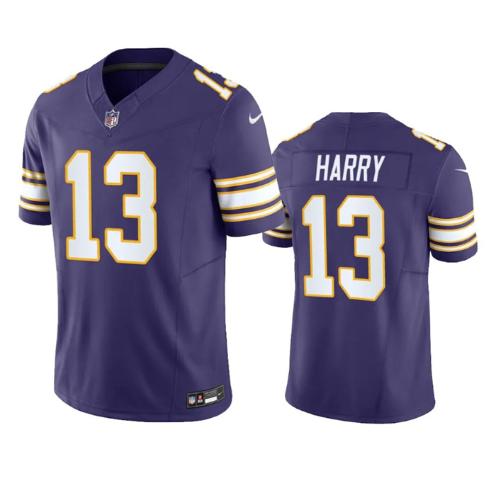 Minnesota Vikings #13 N'Keal Harry Purple 2023 F.U.S.E. Throwback Vapor Untouchable Limited Stitched Jersey