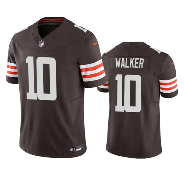 Cleveland Browns #10 P.J. Walker Brown 2023 F.U.S.E. Vapor Untouchable Limited Stitched Jersey