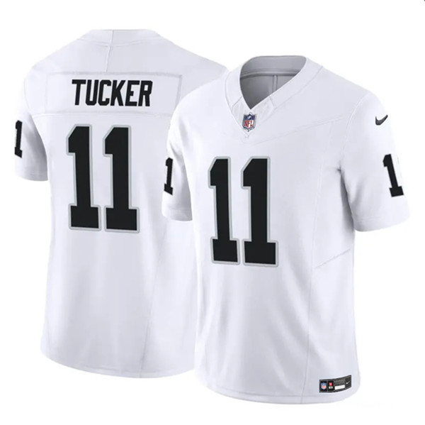 Las Vegas Raiders #11 Tre Tucker White 2023 F.U.S.E Vapor Untouchable Stitched Jersey