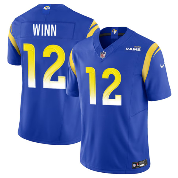 Los Angeles Rams #12 Dresser Winn Blue 2023 F.U.S.E. Vapor Untouchable Stitched Jersey