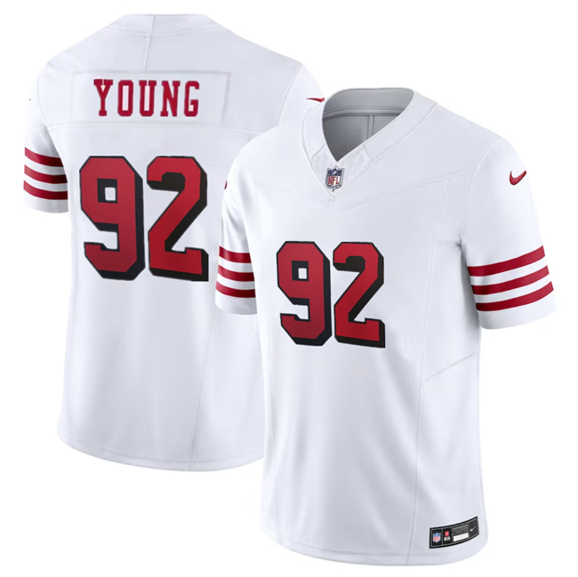 San Francisco 49ers #92 Chase Young New White 2023 F.U.S.E. Stitched Jersey
