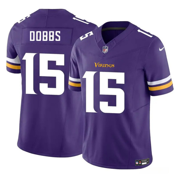 Minnesota Vikings #15 Josh Dobbs Purple 2023 F.U.S.E. Vapor Untouchable Limited Jersey