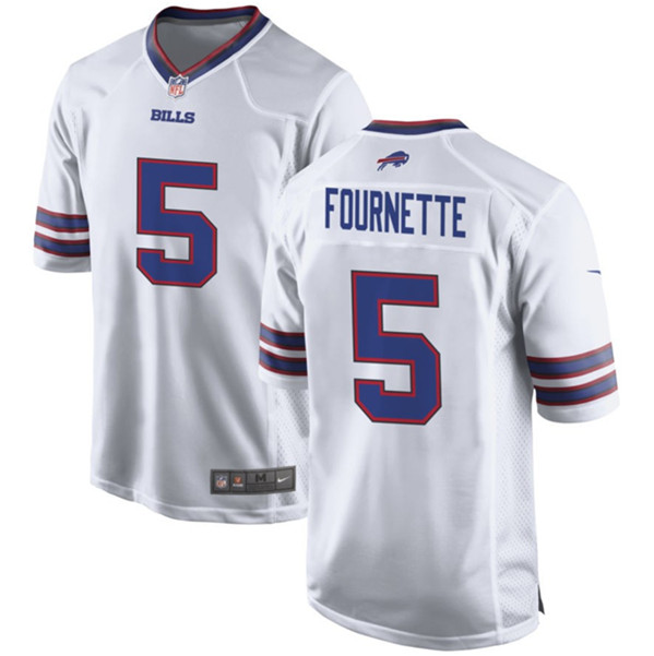 Buffalo Bills #5 Leonard Fournette White Stitched Game Jersey