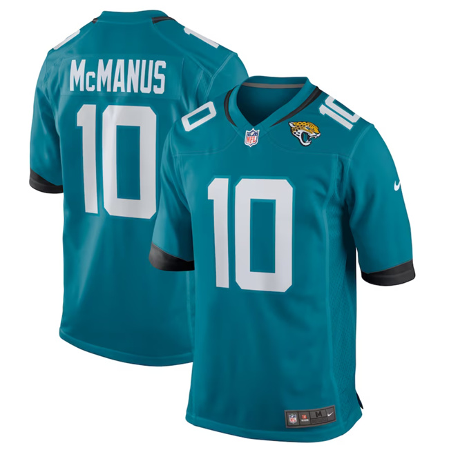 Jacksonville Jaguars #10 Brandon McManus Teal Stitched Game Jersey