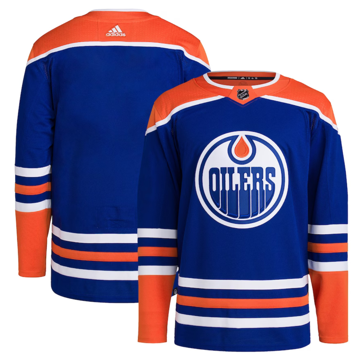 Edmonton Oilers Blank Royal Stitched Jersey