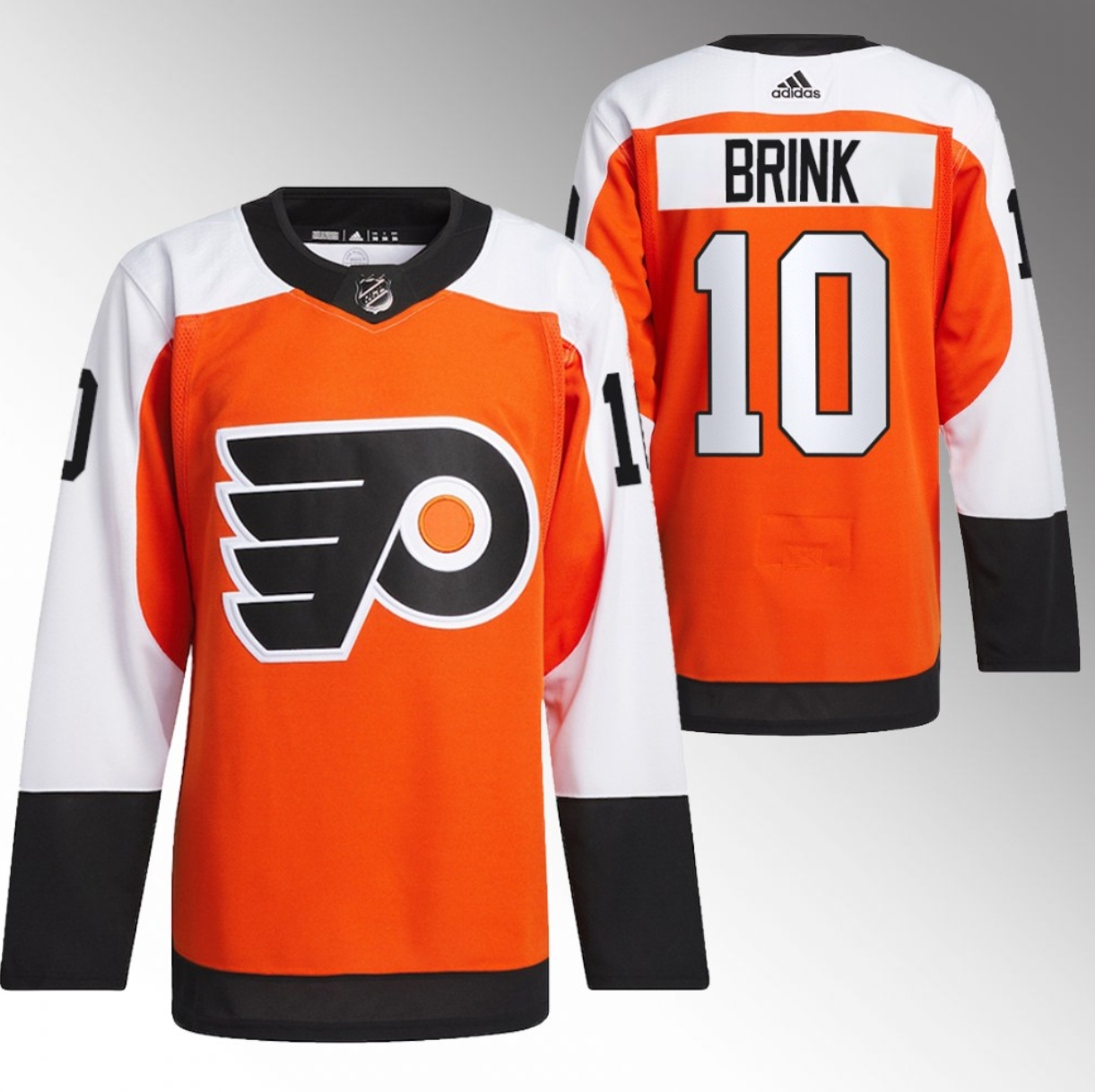 Philadelphia Flyers #10 Bobby Brink 2023-24 Orange Stitched Jersey