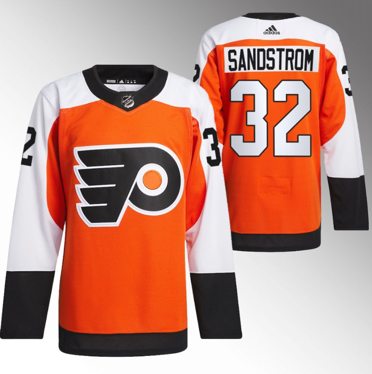 Philadelphia Flyers #32 Felix Sandstrom 2023-24 Orange Stitched Jersey
