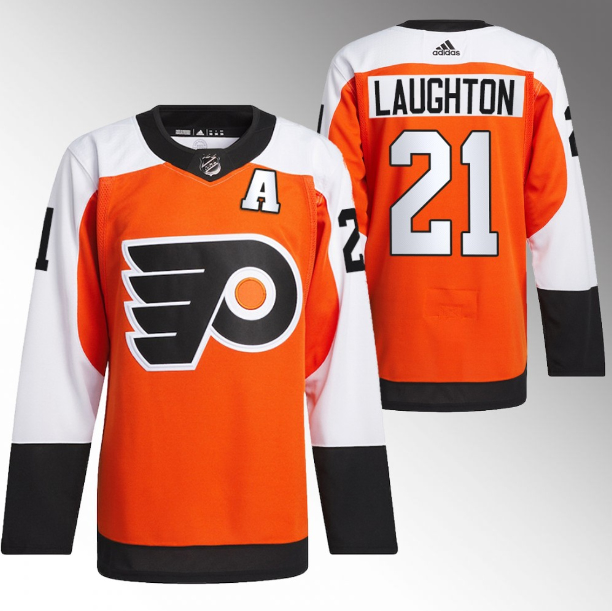 Philadelphia Flyers #21 Scott Laughton 2023-24 Orange Stitched Jersey