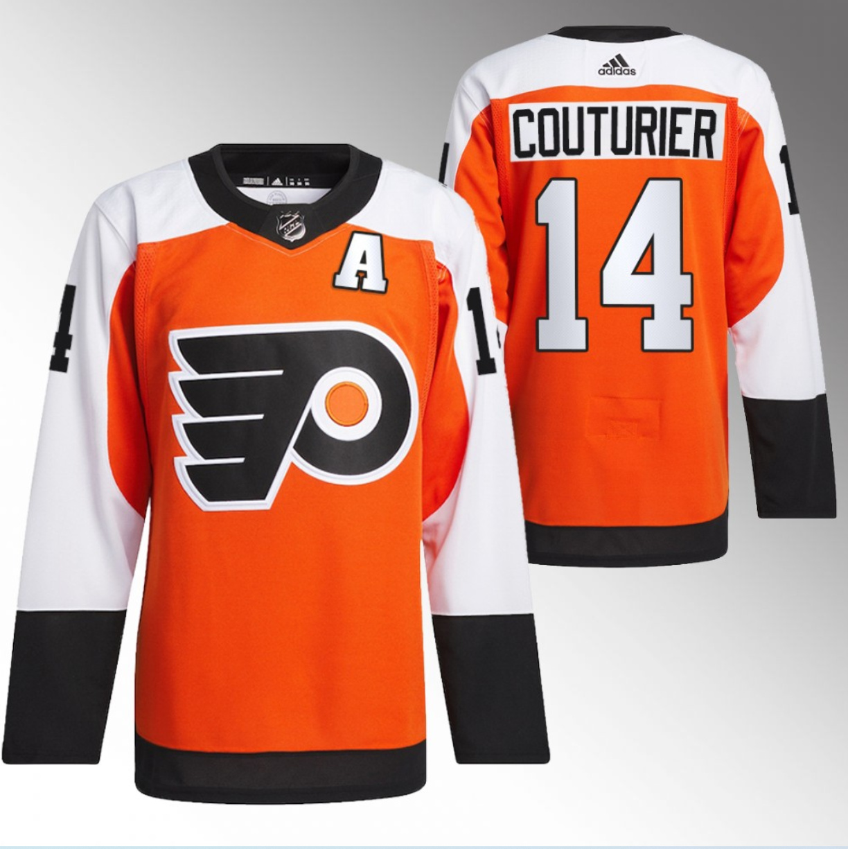Philadelphia Flyers #14 Sean Couturier 2023-24 Orange Stitched Jersey