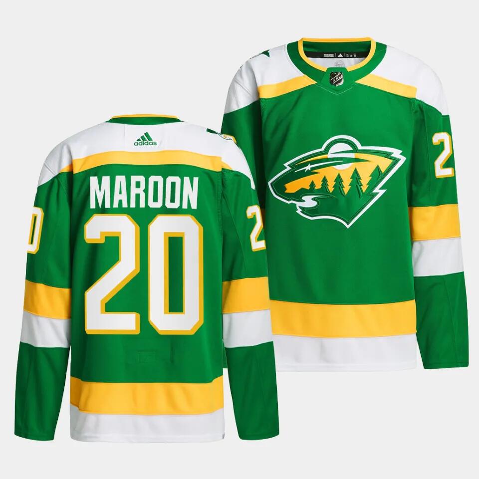 Minnesota Wild #20 Patrick Maroon Green 2023-24 Stitched Jersey