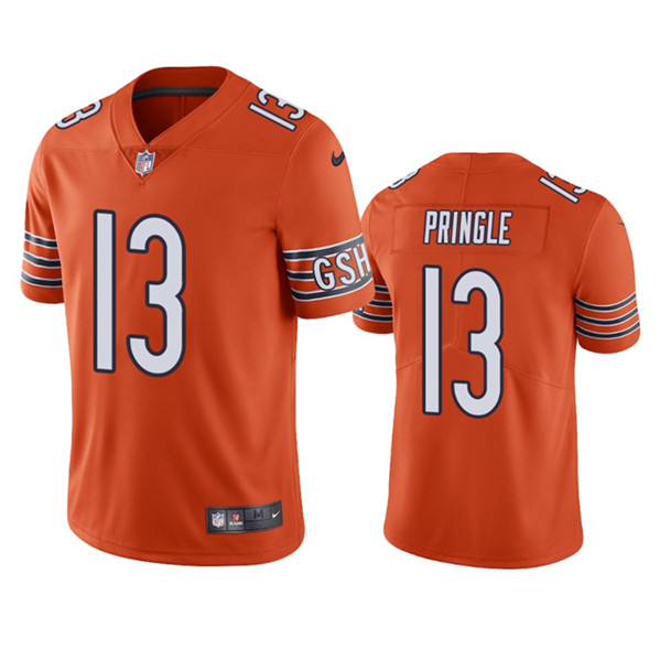 Chicago Bears #13 Byron Pringle Orange Vapor Untouchable Limited Stitched Jersey