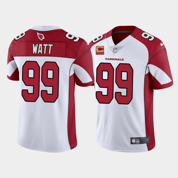 Arizona Cardinals 2022 #99 J.J. Watt White With 4-Star C Patch Vapor Untouchable Limited Stitched Jersey