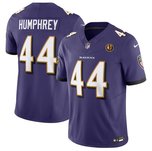 Baltimore Ravens #44 Marlon Humphrey Purple 2023 F.U.S.E. With John Madden Patch Vapor Limited Stitched Jersey