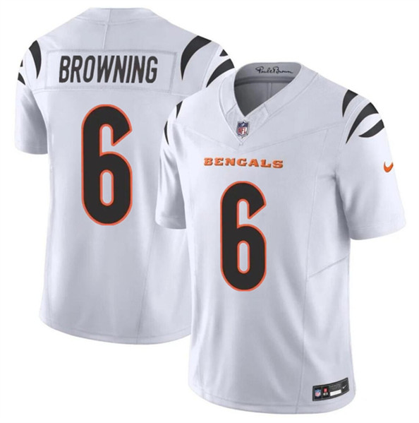 Cincinnati Bengals #6 Jake Browning White 2023 F.U.S.E. Vapor Untouchable Limited Stitched Jersey