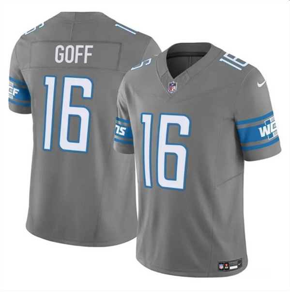 Detroit Lions #16 Jared Goff Gray 2023 F.U.S.E. Vapor Untouchable Limited Stitched Jersey
