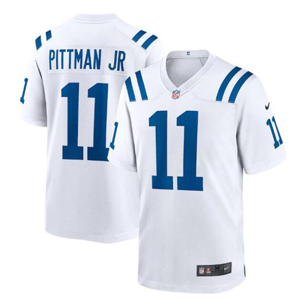 Indianapolis Colts #11 Michael Pittman Jr. White Stitched Game Jersey