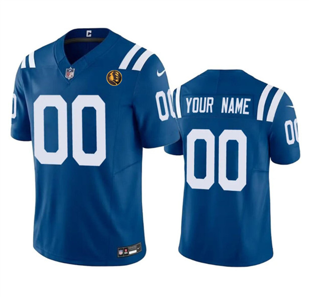 Indianapolis Colts Custom Blue 2023 F.U.S.E. With John Madden Patch Vapor Limited Stitched Jersey