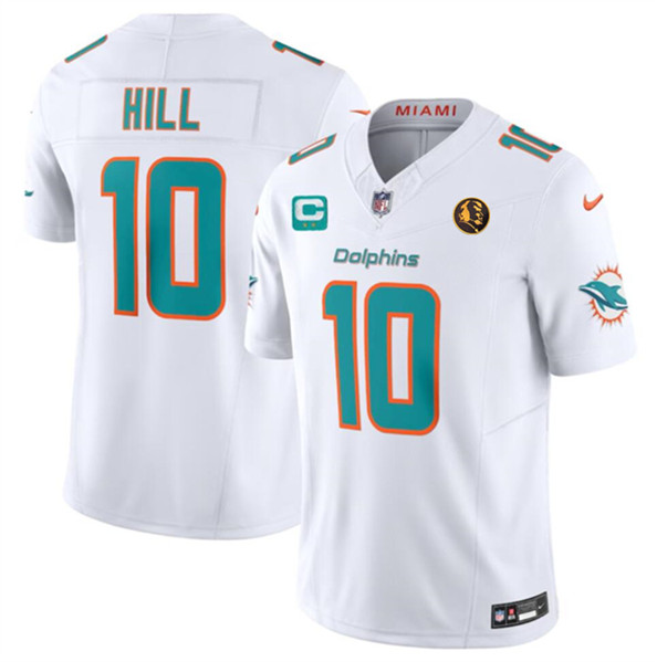 Los Angeles Chargers #10 Tyreek Hill White 2023 F.U.S.E. With 2-Star C Patch And John Madden Patch Vapor Limited Stitched Jersey