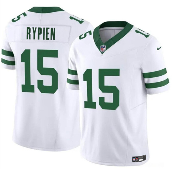 New York Jets #15 Brett Rypien 2023 F.U.S.E. White Throwback Vapor Untouchable Limited Stitched Jersey