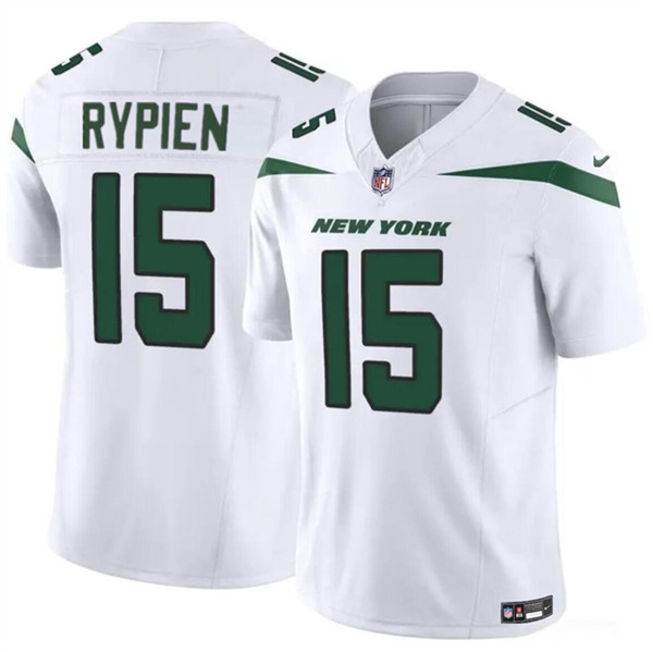 New York Jets #15 Brett Rypien 2023 F.U.S.E. White Vapor Untouchable Limited Stitched Jersey