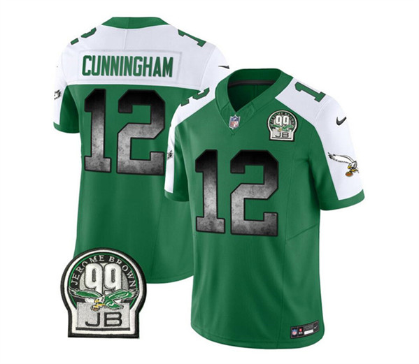 Philadelphia Eagles #12 Randall Cunningham Green White 2023 F.U.S.E. Throwback Vapor Untouchable Limited Stitched Jersey