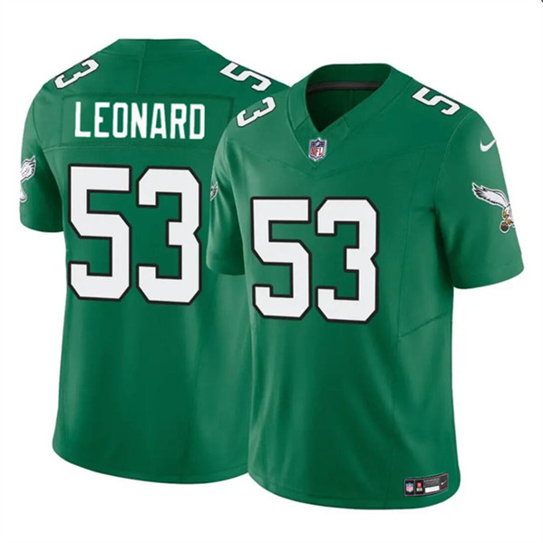 Philadelphia Eagles #53 Shaquille Leonard Green 2023 F.U.S.E. Throwback Vapor Untouchable Limited Stitched Jersey