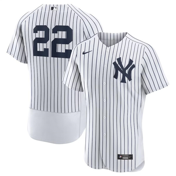 New York Yankees #22 Juan Soto White Flex Base Stitched Jersey