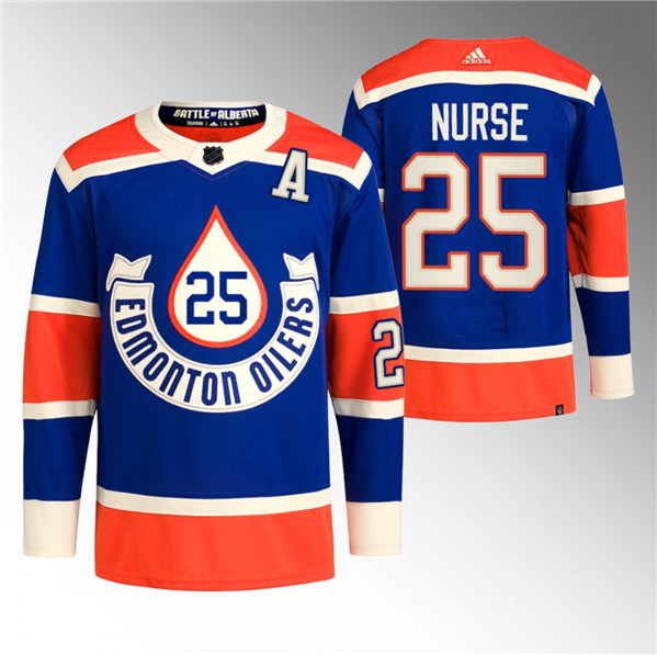 Edmonton Oilers #25 Darnell Nurse 2023 Royal Heritage Classic Primegreen Stitched Jersey