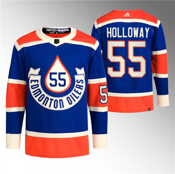 Edmonton Oilers #55 Dylan Holloway 2023 Royal Heritage Classic Primegreen Stitched Jersey
