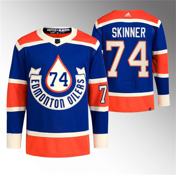 Edmonton Oilers #74 Stuart Skinner 2023 Royal Heritage Classic Primegreen Stitched Jersey