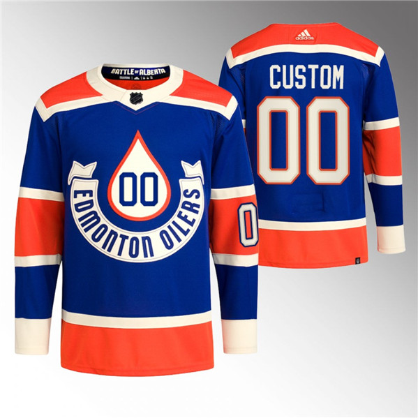 Edmonton Oilers Custom 2023 Royal Heritage Classic Primegreen Stitched Jersey