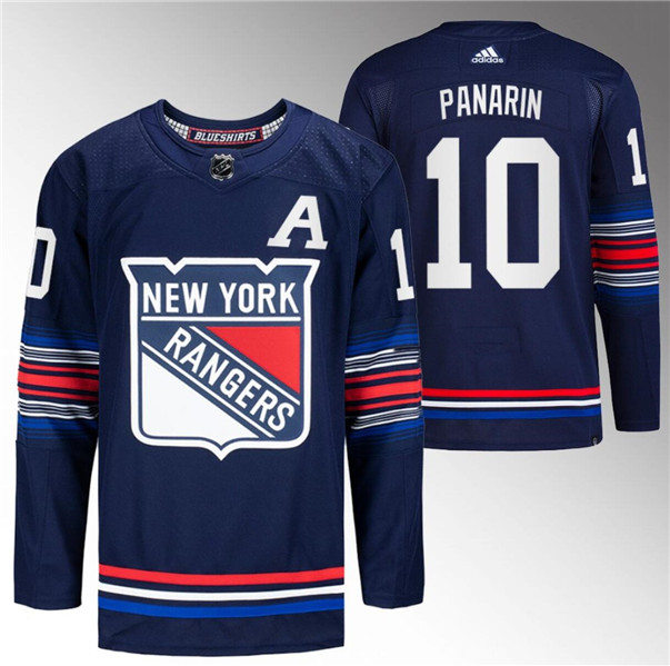 New York Rangers #10 Artemi Panarin Navy Stitched Jersey