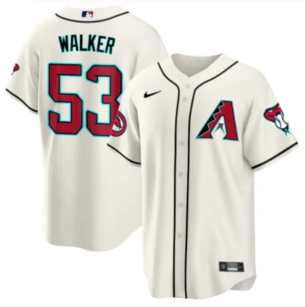 Arizona Diamondbacks #53 Christian Walker White 2024 Cool Base Stitched Jersey