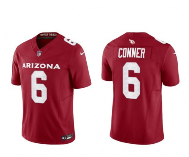 Arizona Cardinals #6 James Conner Red 2023 F.U.S.E. Vapor Untouchable Limited Stitched Jersey