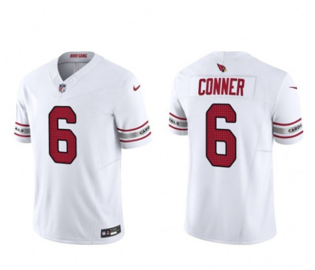 Arizona Cardinals #6 James Conner White 2023 F.U.S.E. Vapor Untouchable Limited Stitched Jersey