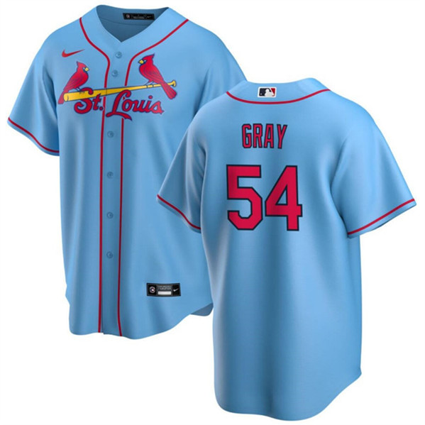 St. Louis Cardinals #54 Sonny Gray Blue Cool Base Stitched Jersey