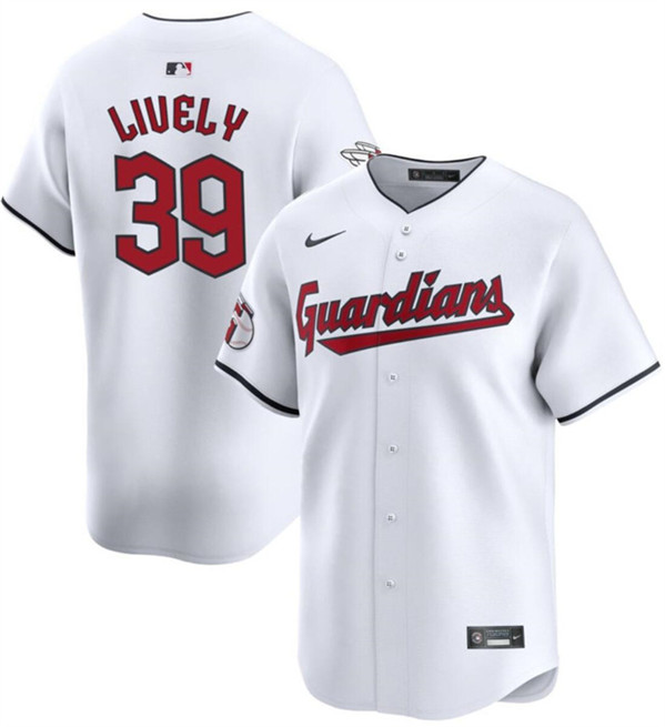 Cleveland Guardians #39 Ben Lively White Cool Base Stitched Jersey