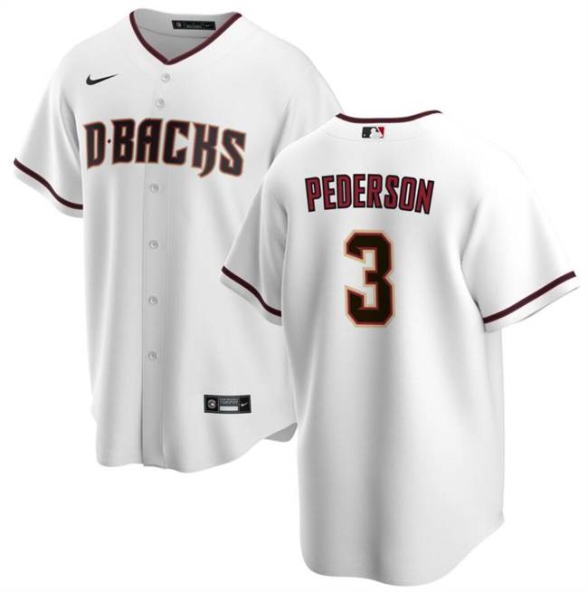 Arizona Diamondbacks #3 Joc Pederson White Cool Base Stitched Jersey