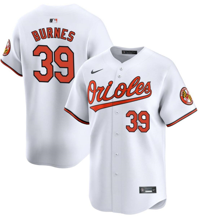 Baltimore Orioles #39 Corbin Burnes White 2024 Home Limited Cool Base Stitched Jersey
