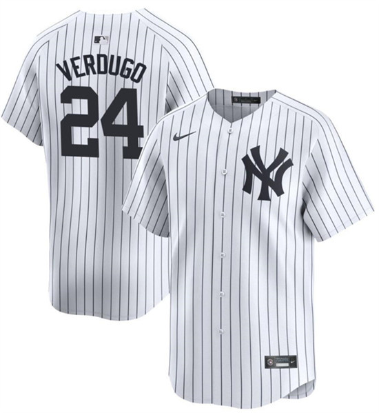 New York Yankees #24 Alex Verdugo White 2024 Away Limited Cool Base Stitched Jersey
