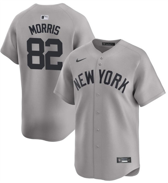 New York Yankees #82 Cody Morris Gray 2024 Home Limited Cool Base Stitched Jersey
