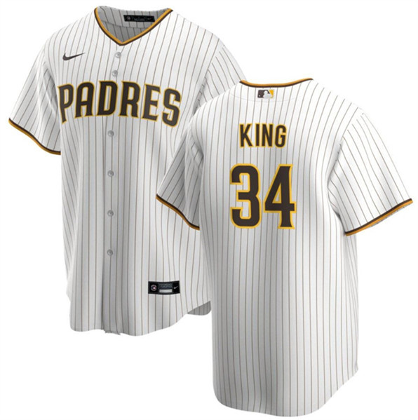 San Diego Padres #34 Michael King White Cool Base Stitched Jersey