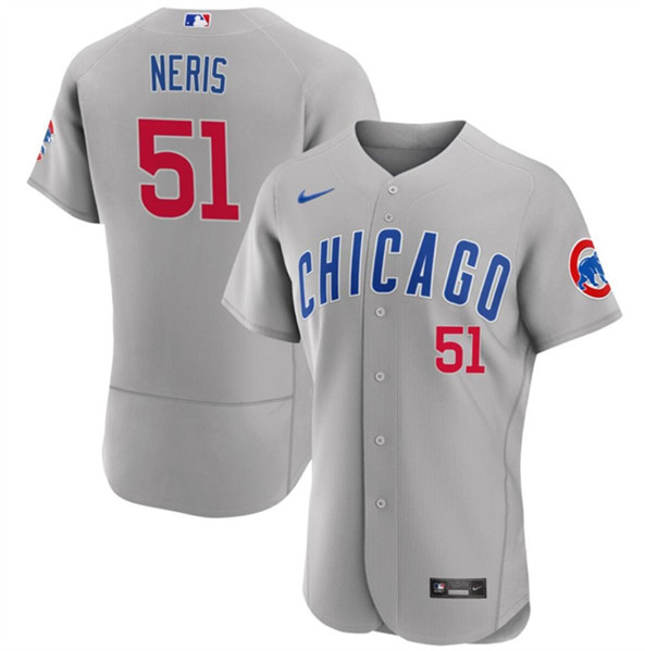 Chicago Cubs #51 Héctor Neris Gray Flex Base Stitched Jersey