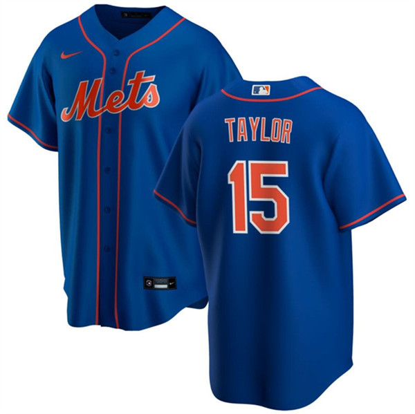 New York Mets #15 Tyrone Taylor Blue Cool Base Stitched Jersey