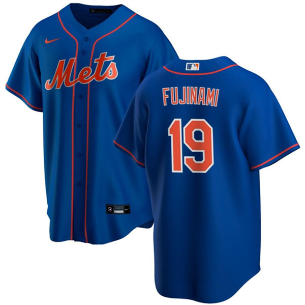New York Mets #19 Shintaro Fujinami Blue Cool Base Stitched Jersey