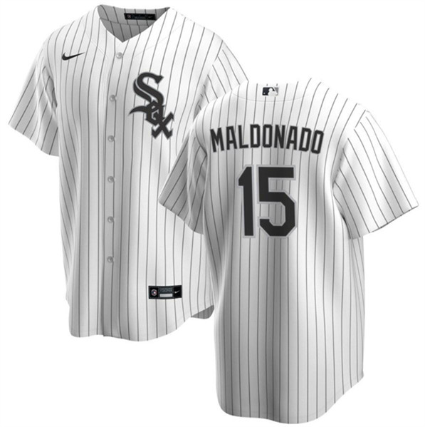 Chicago White Sox #15 Martín Maldonado White Cool Base Stitched Jersey