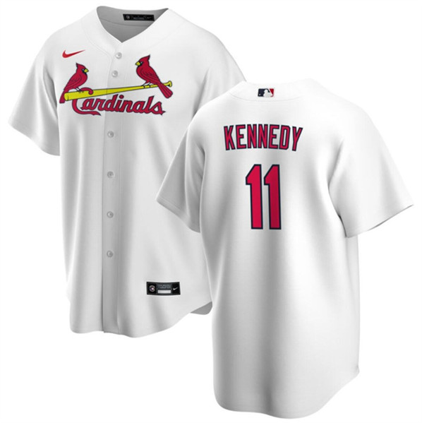 St. Louis Cardinals #11 Buddy Kennedy White Cool Base Stitched Jersey